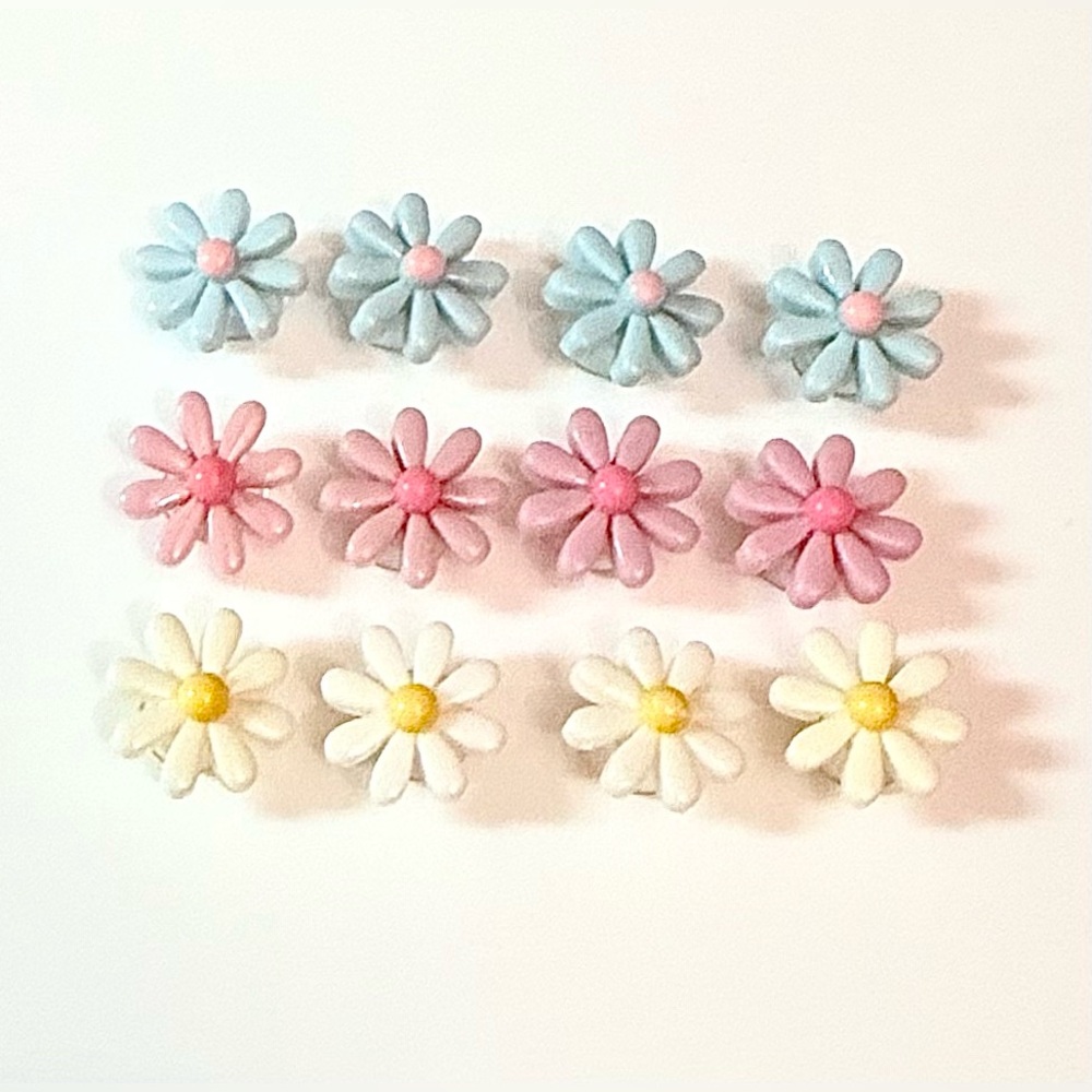12 Resin Flower Croc Charms Jibbit Shoe Charm Disney Croc Charms